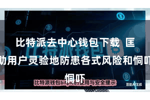 比特派去中心钱包下载  匡助用户灵验地防患各式风险和恫吓