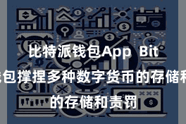 比特派钱包App  Bitpie钱包撑捏多种数字货币的存储和责罚