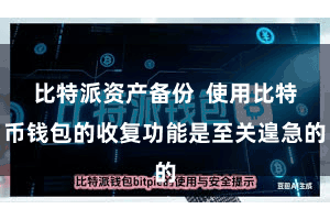 比特派资产备份  使用比特币钱包的收复功能是至关遑急的