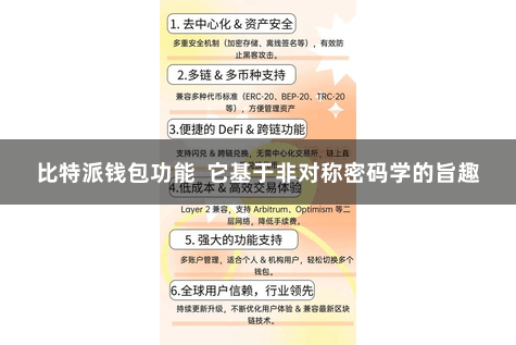 比特派钱包功能  它基于非对称密码学的旨趣