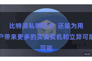 比特派私钥安全  还能为用户带来更多的买卖契机和立异可能