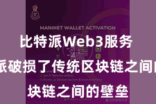比特派Web3服务  比特派破损了传统区块链之间的壁垒